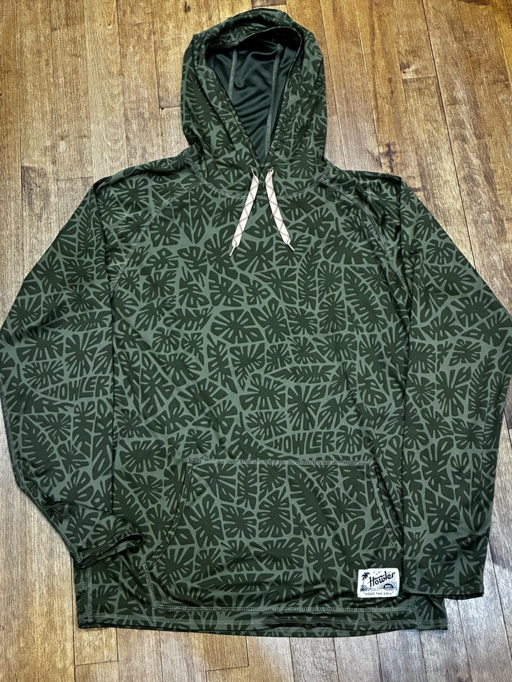 Howler Bros - Loggerhead Hoodie, Floral Pattern - LARGE (Like New)